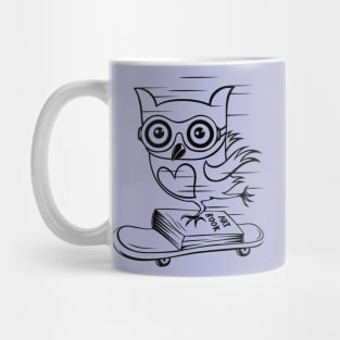 Owl With Skateboard Mug
